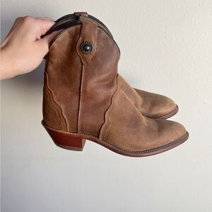 Brown Leather Western Boots